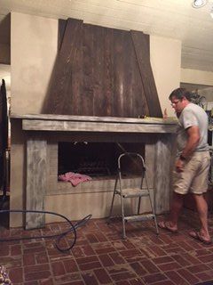 my husband made my dream fireplace come true, diy, fireplaces mantels, home improvement, living room ideas