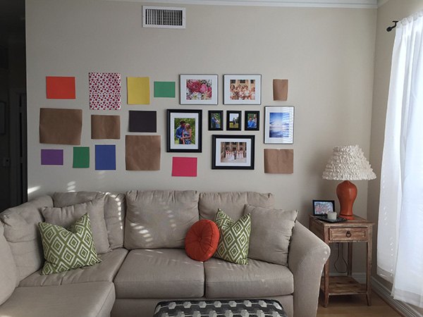 living room gallery wall, home decor, living room ideas, wall decor