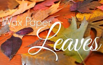 Cómo conservar fácilmente las hojas de otoño con una plancha y papel encerado