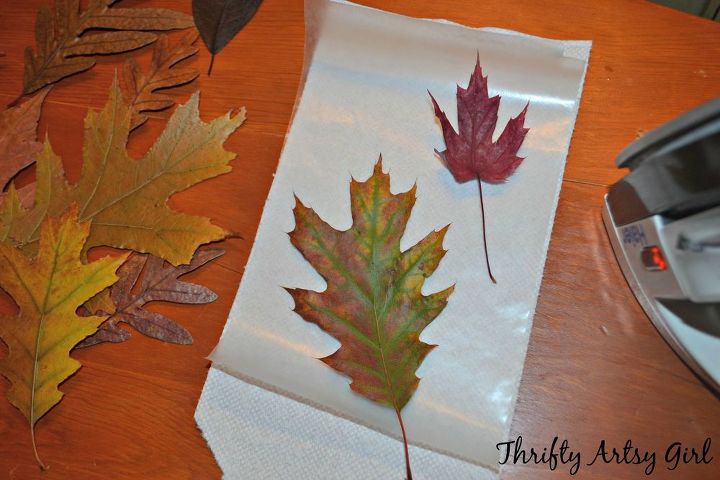 cmo conservar fcilmente las hojas de otoo con una plancha y papel encerado