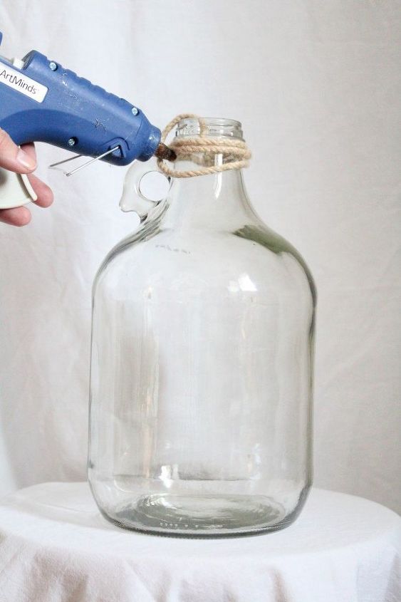 diy faux demijohn bottles, crafts, repurposing upcycling