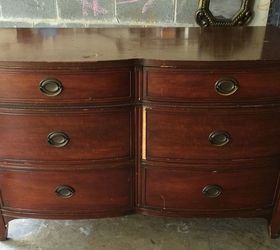 Drexel Duncan Phyfe Style Dresser Makeover Love This Color