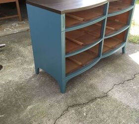 drexel duncan phyfe style dresser makeover love this color, painted furniture