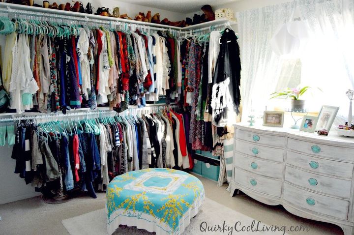 spare bedroom turned dressing room on a budget