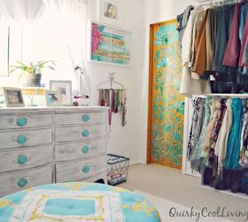 spare bedroom turned dressing room on a budget