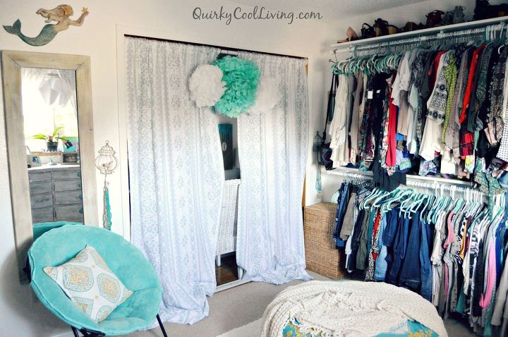 spare bedroom turned dressing room on a budget