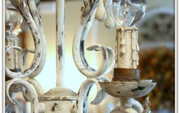 Updating Chandelier Socket Covers To Make Them Look Like Candles