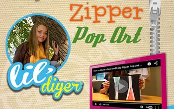How to Make a Cool Zipper Pop Art Canvas Craft