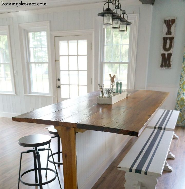 not your average barn wood table it s a barble, diy, home improvement, painted furniture, woodworking projects