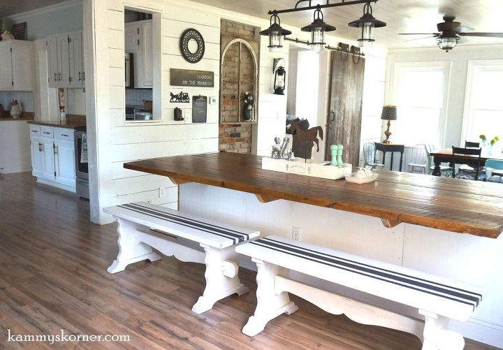 not your average barn wood table it s a barble, diy, home improvement, painted furniture, woodworking projects