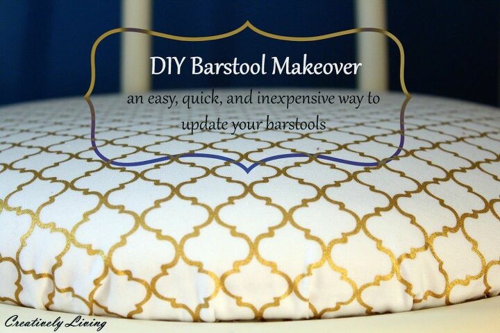 barstool makeover, how to, painted furniture, reupholster