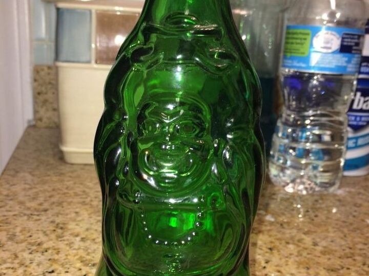q buddha beer bottles, crafts, repurpose household items, repurposing upcycling