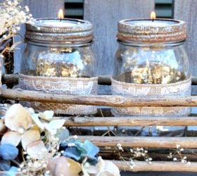 s the 10 most amazing mason jar ideas of the season, mason jars, seasonal holiday decor, Rusted Tea Light Lanterns