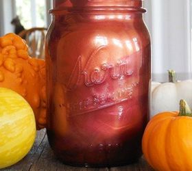s the 10 most amazing mason jar ideas of the season, mason jars, seasonal holiday decor, Magnificent Marbled Decor