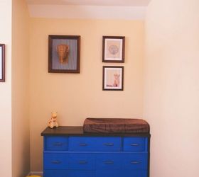 wild dresser turned vintage nursery changing table, bedroom ideas, chalk paint, painted furniture, repurposing upcycling, Vintage cool