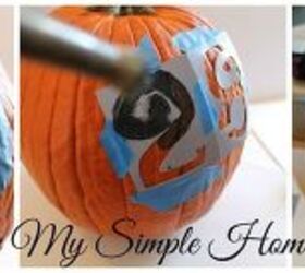 simple way to decorate your pumpkin for halloween, halloween decorations, seasonal holiday decor