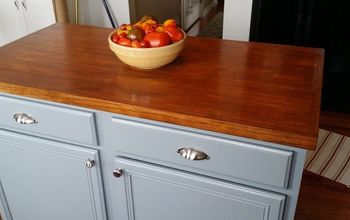Re Purposed Butcher Block Table to Counter Top