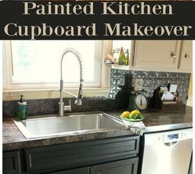 painted kitchen cabinet makeover reveal, kitchen cabinets, kitchen design, painting