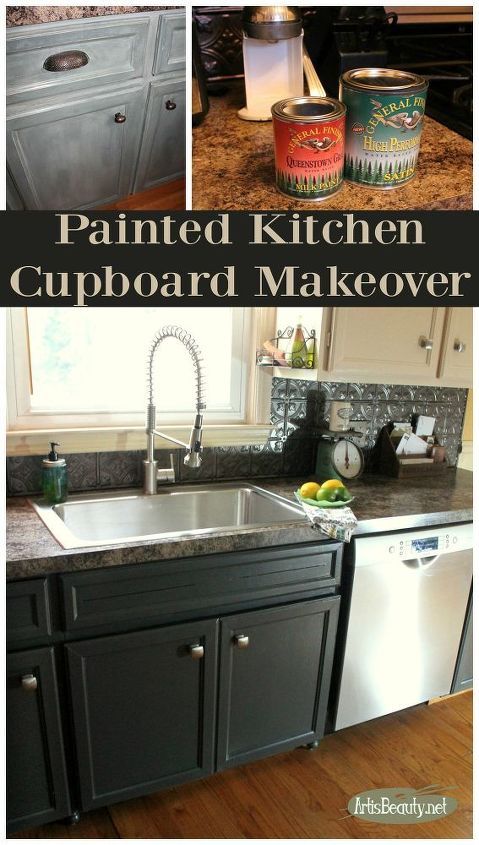 painted kitchen cabinet makeover reveal, kitchen cabinets, kitchen design, painting