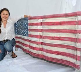 American Flag Dresser
