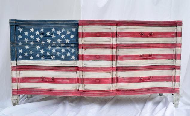 American Flag Dresser Hometalk