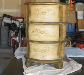 q can anyone tell me something about this unusual chest table, home decor id, painted furniture, repurposing upcycling