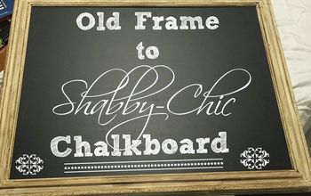 Old Frame to Shabby Chic Chalkboard