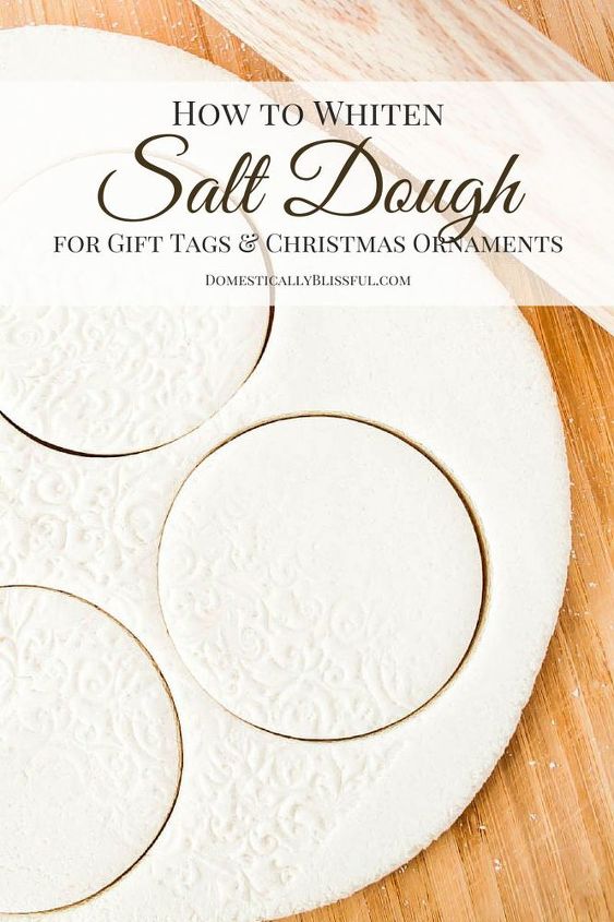 how to whiten salt dough, christmas decorations, crafts, how to, seasonal holiday decor