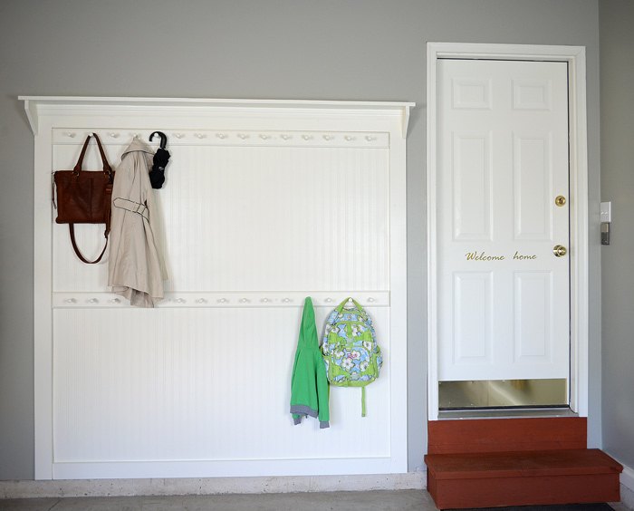 diy beadboard shaker peg coat rack, diy, foyer, wall decor, woodworking projects