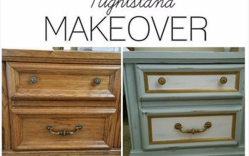Nightstand Makeover for One Room Challenge.