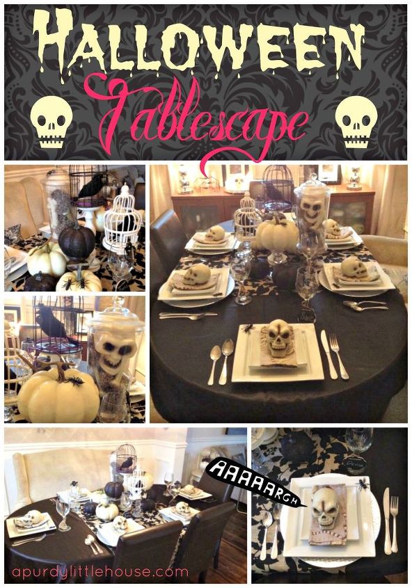 halloween tablescape