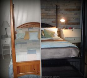 warm and rustic pallet wood wall diy, bedroom ideas, diy, home decor, pallet, repurposing upcycling, wall decor