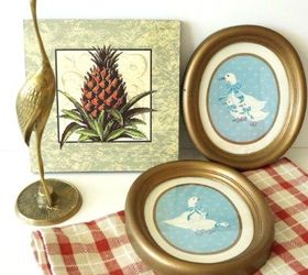 s 19 random thrift store finds become outrageously awesome decor, home decor, repurpose household items, repurposing upcycling, Picture Frames Become Pumpkins Before