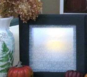 s 19 random thrift store finds become outrageously awesome decor, home decor, repurpose household items, repurposing upcycling, Framed Tiles Become Glowing Lanterns After