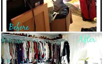  Antes e depois: Quarto livre convertido em closet com pouco orçamento.
