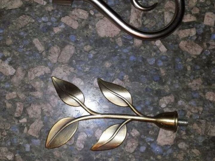 q can i mix chrome and antique brass fixtures on window treatments, home decor, home decor dilemma, window treatments, windows, Using a flash the brass color really shows up