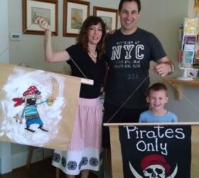 a pirate party treasure hunt, crafts, Posters all ready for hanging the family