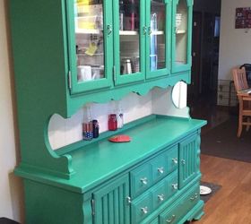 Circa 70's Pine Dining Room Hutch Gets a New Lease on Life