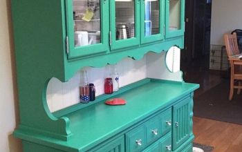 Circa 70's Pine Dining Room Hutch Gets a New Lease on Life