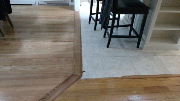 Removed A Wall Need Help With Floor, How To Transition From Hardwood Floor Carpet Tiles Walls