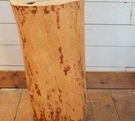 a diy log table scandinavian style, diy, painted furniture, repurposing upcycling, rustic furniture, woodworking projects