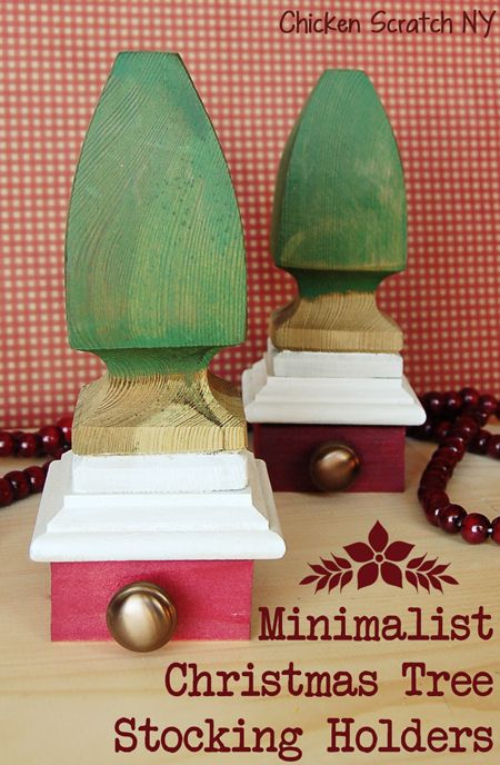 minimalist christmas tree stocking holders, christmas decorations, crafts, seasonal holiday decor