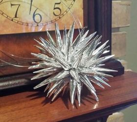 aluminium foil polish stars, christmas decorations, crafts, repurposing upcycling