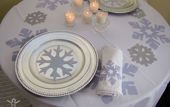 Winter Wonderland Table Setting - Romantic Dinner for Two - See More