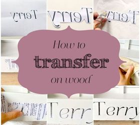 how to transfer on wood, crafts, how to