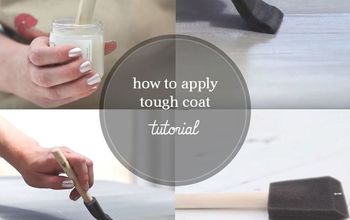 Cómo terminar las tapas de la mesa pintadas | Tutorial de barniz / Tough Coat