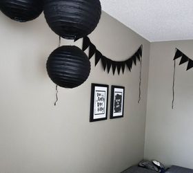 chic modern black and white playroom, bedroom ideas, diy, entertainment rec rooms, home decor