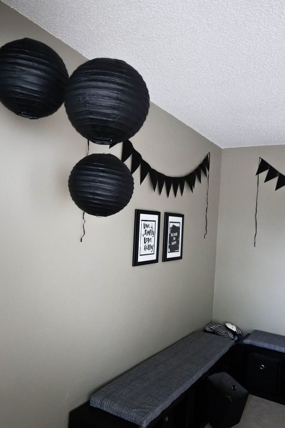 chic modern black and white playroom, bedroom ideas, diy, entertainment rec rooms, home decor
