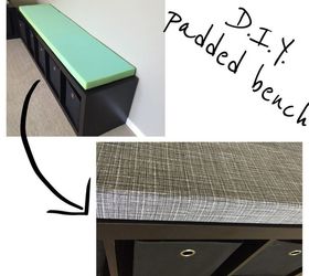 diy bench cushions, diy, painted furniture, repurposing upcycling, storage ideas