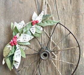 diy rustic christmas wreath, christmas decorations, crafts, wreaths